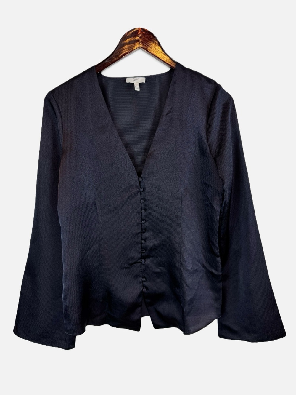 Joie | Black V-Neck Button Down Blouse, S
